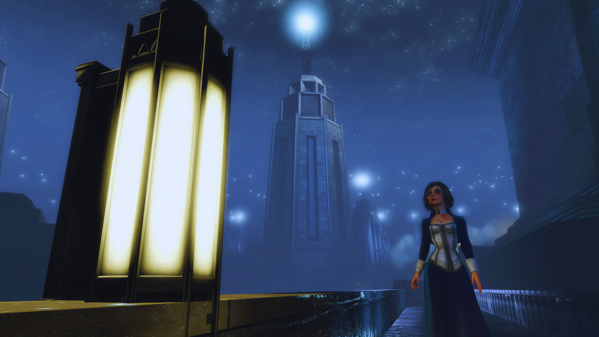 Elizabeth walking through the Sea of Doors